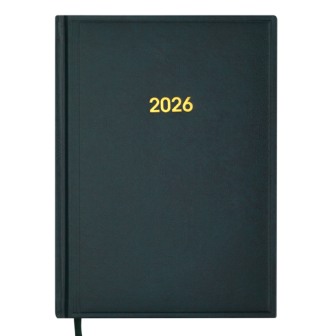 Щоденник датований 2026 BASE, А5, зелений