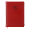Ежедневник А5 датированный 2024 BRAVO красный, золотой торец