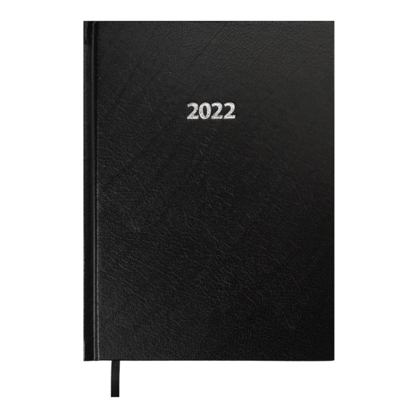 Ежедневник датированный 2022 STRONG, А5, твердая обложка, черный