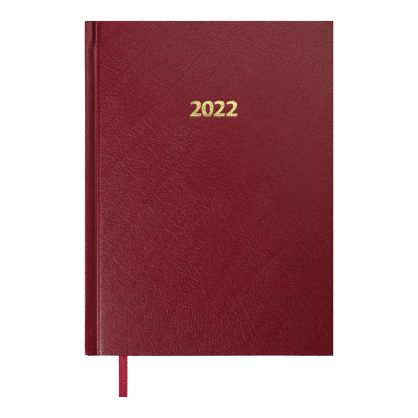 Ежедневник датированный 2022 STRONG, А5, твердая обложка, бордовый