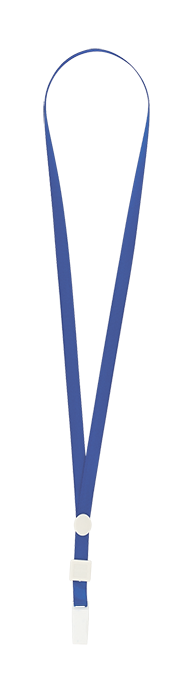 Шнурок для идентификатора с клипом, синий