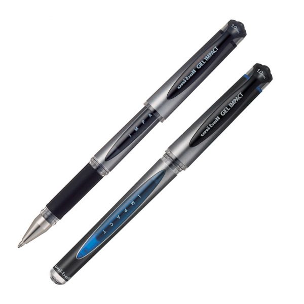 Ручка гелевая SIGNO Gel Impact, 1,0мм (черный, синий)