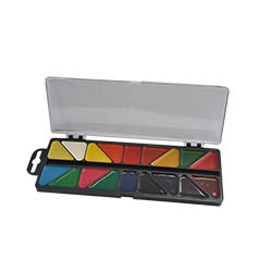 Акварельные краски 18 цветов, пластиковая коробка с крышкой