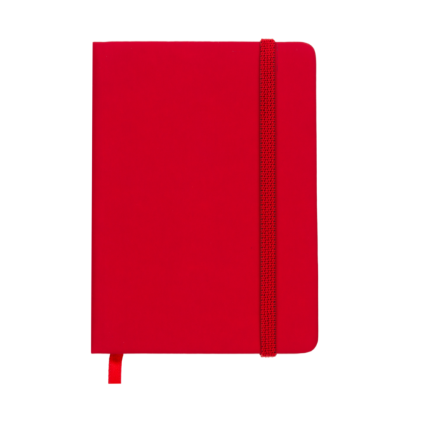 Ежедневник датированный 2022 TOUCH ME, А6, красный, с резиночкой