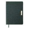 Ежедневник А5 недатированный SALERNO зеленый, кремовый блок, гибкая обложка