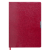 Ежедневник 2022 А4 SALERNO датированный красный, кремовый блок, гибкая обложка