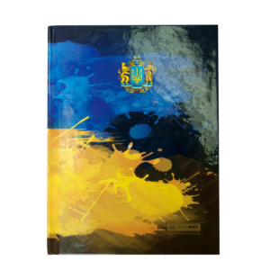 Блокнот UKRAINE, А5, 96л., твердая обложка, в клетку, темно-синий
