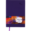 Блокнот деловой TOUCH ME, А5, 96л., обложка из кожзама, в линию, фиолетовый 22611