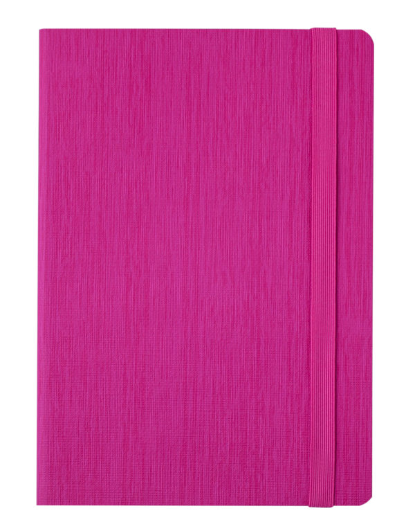 Блокнот деловой COLOR TUNES, А5, 96л., обложка из кожзама, чистые листы, розовый
