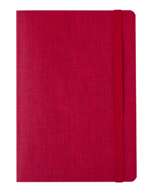 Блокнот деловой COLOR TUNES, А5, 96л., обложка из кожзама, чистые листы, красный