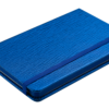 Блокнот деловой INGOT, А6, 80л., твердая обложка из кожзама, в клетку, синий 24658
