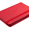Блокнот деловой INGOT, А6, 80л., твердая обложка из кожзама, в клетку, красный 24656