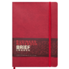 Блокнот деловой BRIEF LOGO2U, А5, 96л., гибкая обложка из кожзама, в клетку, красный