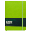 Блокнот деловой BRIEF LOGO2U, А5, 96л., гибкая обложка из кожзама, в клетку, зеленый
