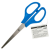 Ножницы офисные JOBMAX 160мм, синие пластиковые ручки