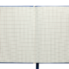 Блокнот деловой INGOT, А6, 80л., твердая обложка из кожзама, в клетку, синий 24661