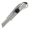 Нож универсальный 18 мм в метал. корпусе с метал. направляющей, винтовая фиксация