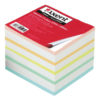 Блок бумаги для заметок не склеенный Elite MIX 90х90х70мм, 740 листов, цветной