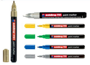 Лак-маркер Paint e-791 для промышленных и декоративных целей 1-2мм (8 цветов)