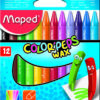 Мелки восковые COLOR PEPS WAX Crayons,  12 цветов