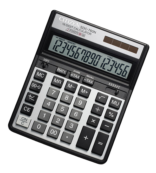 Калькулятор Citizen SDC-760, 16 разрядов