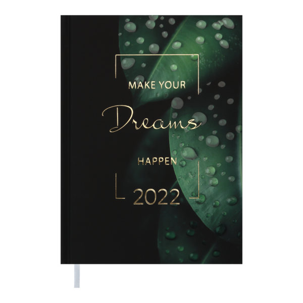 Ежедневник датированный 2022 MAGIC, А5, зеленый