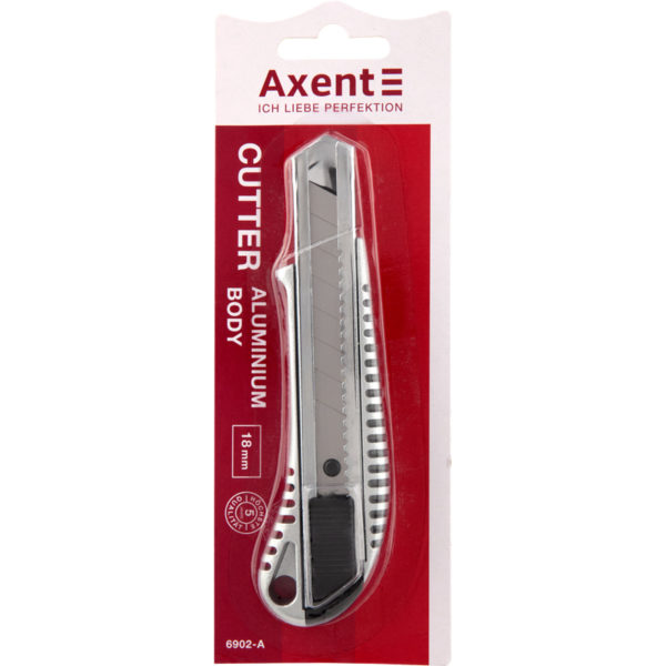 Нож канцелярский металлический (Al) exakt Pro, лезвие 18мм