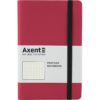 Записная книжка Partner Soft, 125*195, 96л, гибкая обложка, точка, черный срез, красная