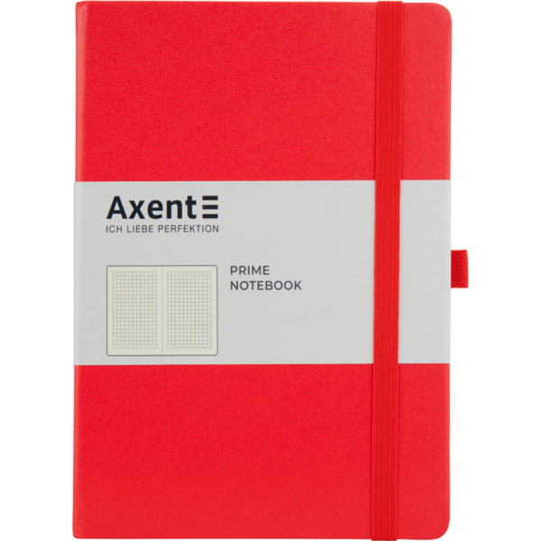 Записная книжка Partner Prime, А5, 96л, твердая обложка, клетка, кремовый блок, красная