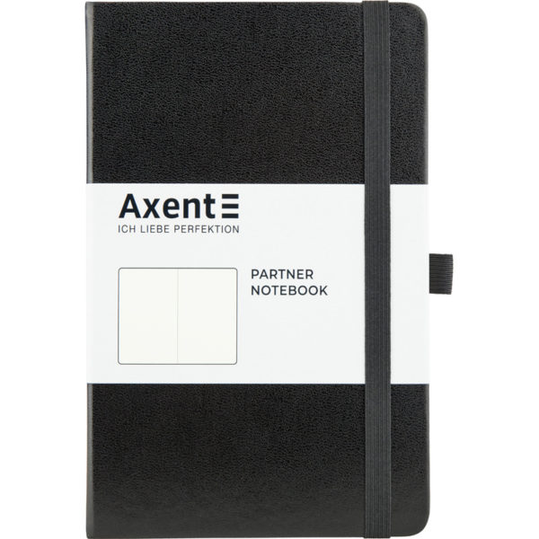 Записная книжка Partner, А5-, 96л, тв. виниловая обложка, без линовки, крем.блок, черная