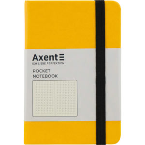 Записная книжка Partner, А6-, 96л, тв. виниловая обложка, точка, крем.блок, желтая