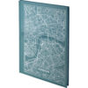 Книга канцелярская MAPS LONDON А4, 96 листов, твердая обложка, клетка, бирюзовая 33552