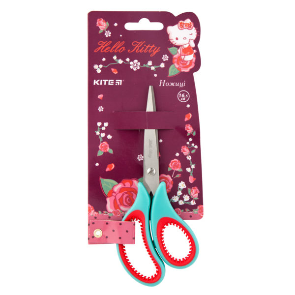 Ножницы детские 16,5см, Kite Hello Kitty с резиновыми вставками HK19-127