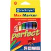 Фломастеры CENTROPEN, Perfect Maxi, 8 цветов, картонная упаковка 8610/08