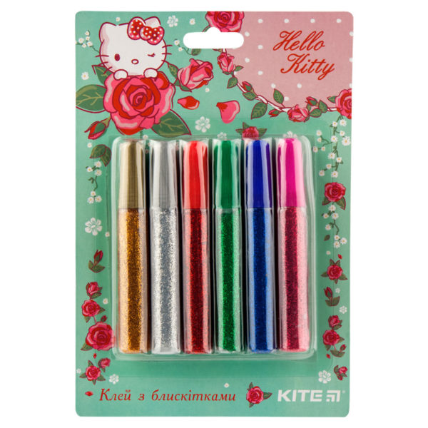 Клей с блестками Kite Hello Kitty 6 цветов  HK19-107