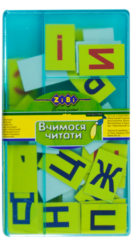 Набор ученический KIDS Line “Учимся читать”, украинский алфавит, ZB.4921