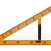 Угольник KIDS Line TEACHER  90°/60° для школьной доски 50 см, желтый, ZB.5638