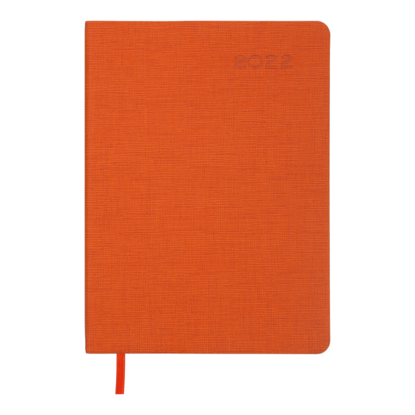 Ежедневник датированный 2022 TWEED, А5, оранжевый