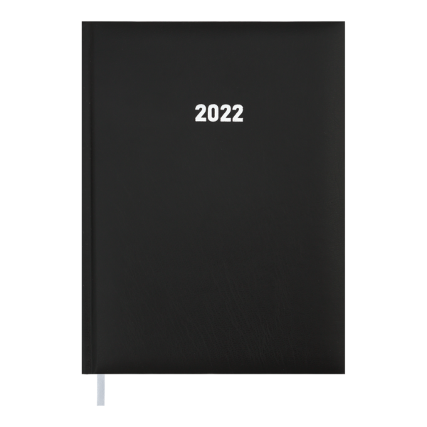 Ежедневник датированный 2022, EXPERT A5, черный