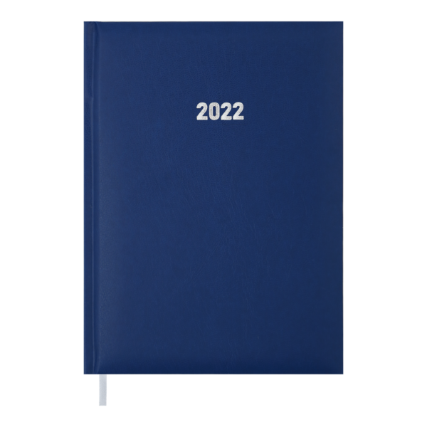 Ежедневник датированный 2022, EXPERT A5, синий