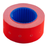 Ценник 22×12 мм (500 шт, 6 м), прямоугольный, внешняя намотка, красный, 10шт/туба