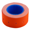 Ценник 22×12 мм (500 шт, 6 м), прямоугольный, внешняя намотка, оранжевый, 10шт/туба