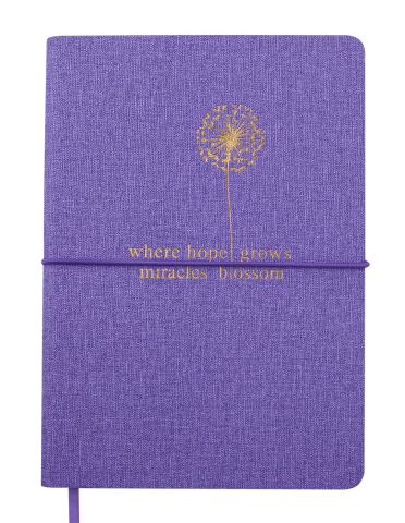 Блокнот деловой NICE, А5, 96л., гибкая обложка из кожзама, линия, фиолетовый