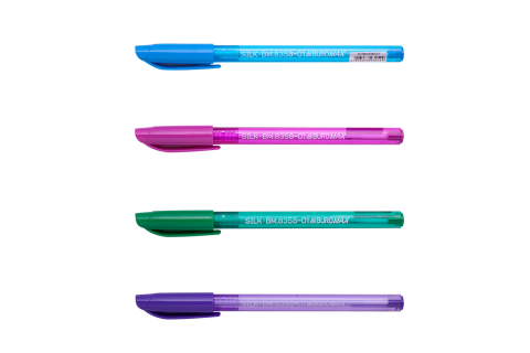 Ручка масляная неавтоматическая SILK, 0,5 мм, синяя