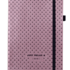 Блокнот деловой RELAX, А5, 96л., обложка из кожзама, чистые листы, розовое золото