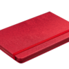 Блокнот деловой INGOT, 125×195 мм, 80л., твердая обложка из кожзама, клетка, красный 50097