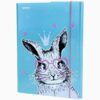 Папка для труда А4, на резинке, Kite Cute Bunny ламинированный картон, K21-213-1