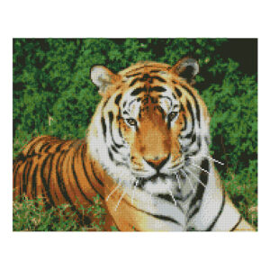 Алмазная мозаика Strateg «Взгляд тигра», 40х50 см