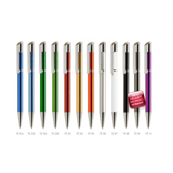 Ручка шариковая автоматическая металлическая TESS PRESTIGE (10 цветов)