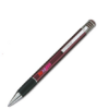 Ручка шариковая автоматическая металлическая SOFT-SPRING, красная